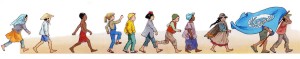 Frise des Enfants du monde pour l'ONU