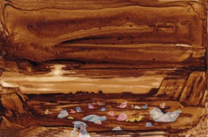 À marée basse, fin d’après-midi de vacances